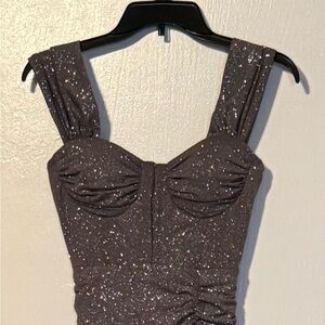 Fashion Nova Glittering Prom Dress